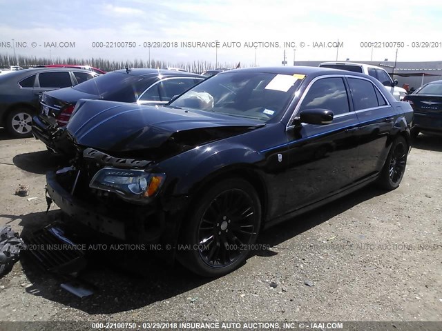 2C3CCADT2CH315580 - 2012 CHRYSLER 300 S BLACK photo 2