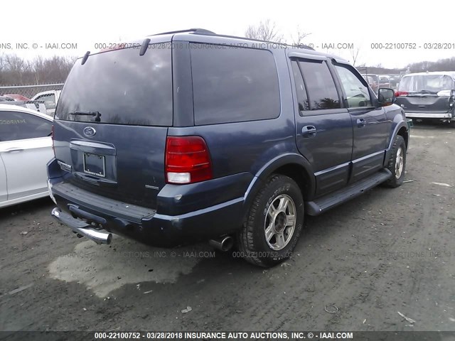 1FMFU18L93LA44967 - 2003 FORD EXPEDITION EDDIE BAUER BLUE photo 4