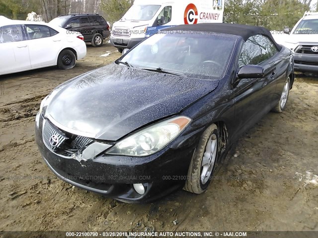 4T1FA38P86U086357 - 2006 TOYOTA CAMRY SOLARA SE/SLE BLACK photo 2