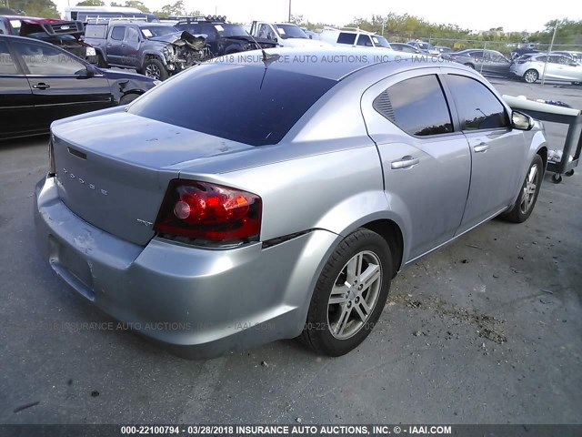 1C3CDZCB1DN625099 - 2013 DODGE AVENGER SXT GRAY photo 4