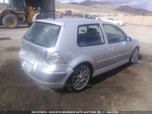 9BWDE61J724059111 - 2002 VOLKSWAGEN GTI 337 SILVER photo 4