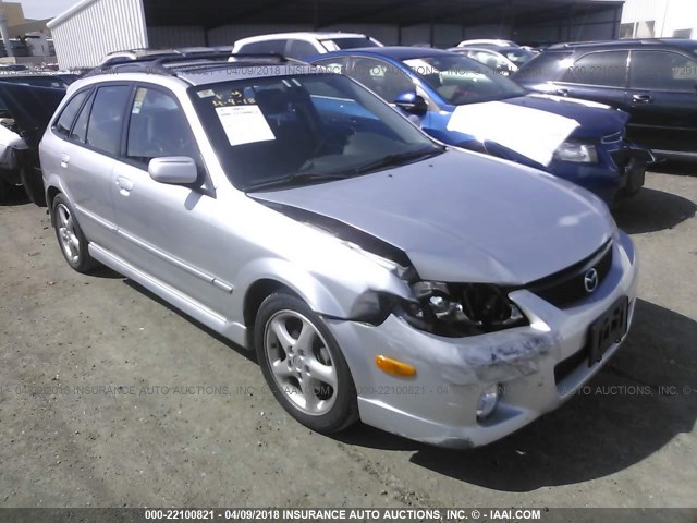 JM1BJ245421522070 - 2002 MAZDA PROTEGE PR5 SILVER photo 1