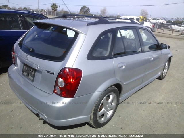 JM1BJ245421522070 - 2002 MAZDA PROTEGE PR5 银色 照片 4