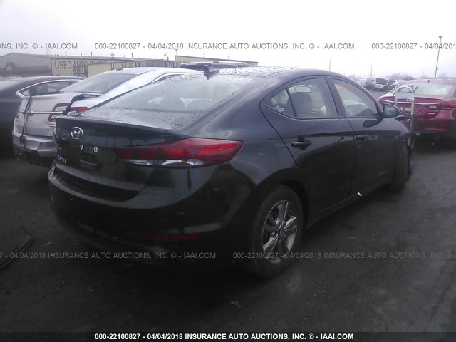 5NPD84LF9JH297842 - 2018 HYUNDAI ELANTRA SEL/VALUE/LIMITED BLACK photo 4