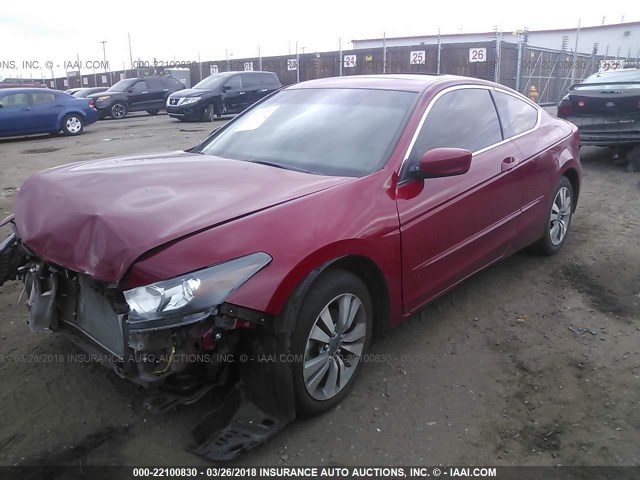 1HGCS1B81CA022668 - 2012 HONDA ACCORD EXL RED photo 2