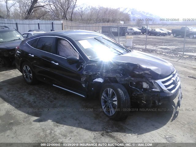 5J6TF2H56EL000771 - 2014 HONDA CROSSTOUR EXL BLACK photo 1