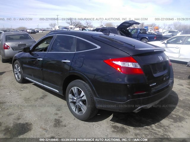 5J6TF2H56EL000771 - 2014 HONDA CROSSTOUR EXL BLACK photo 3