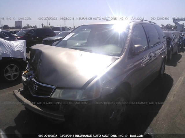 5FNRL18933B087390 - 2003 HONDA ODYSSEY EXL ყავისფერი ფოტო 2