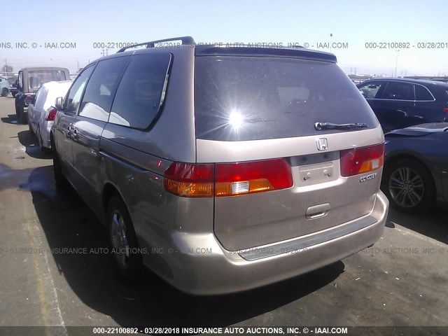 5FNRL18933B087390 - 2003 HONDA ODYSSEY EXL BROWN photo 3