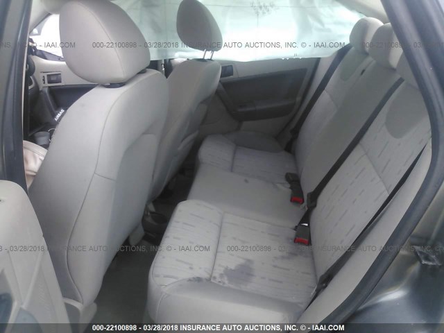 1FAHP35NX9W151190 - 2009 FORD FOCUS SE ნაცრისფერი ფოტო 8