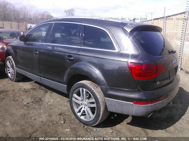 WA1BV74L87D063755 - 2007 AUDI Q7 4.2 QUATTRO PREMIUM GRAY photo 3