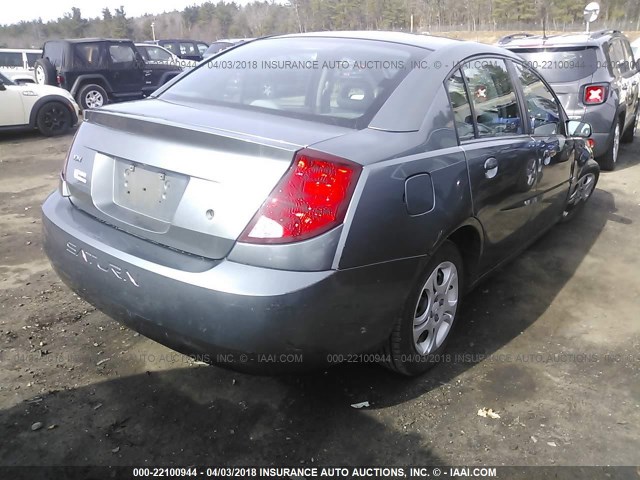 1G8AJ52F14Z188720 - 2004 SATURN ION LEVEL 2 GRAY photo 4