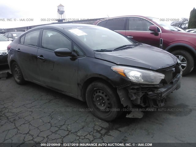 KNAFK4A65F5406704 - 2015 KIA FORTE LX BLACK photo 1