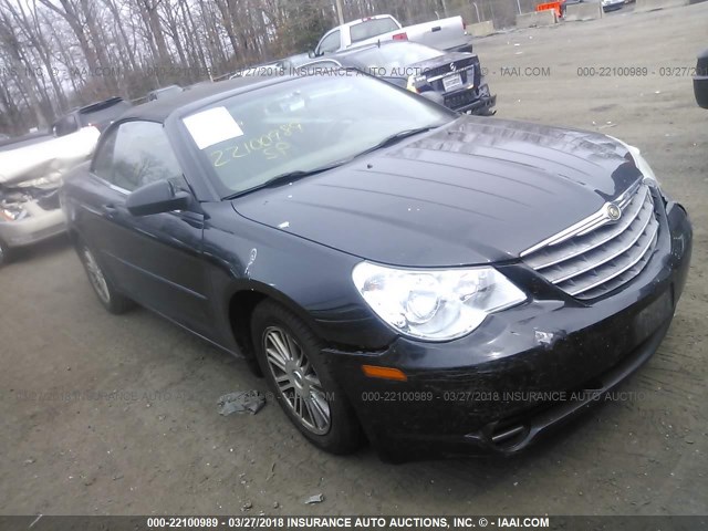 1C3LC55R58N176523 - 2008 CHRYSLER SEBRING TOURING BLACK photo 1