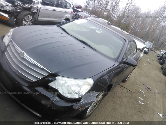 1C3LC55R58N176523 - 2008 CHRYSLER SEBRING TOURING BLACK photo 2