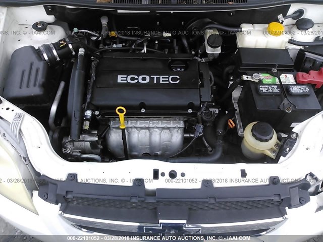KL1TD56E99B660905 - 2009 CHEVROLET AVEO LS/LT 白色 照片 10