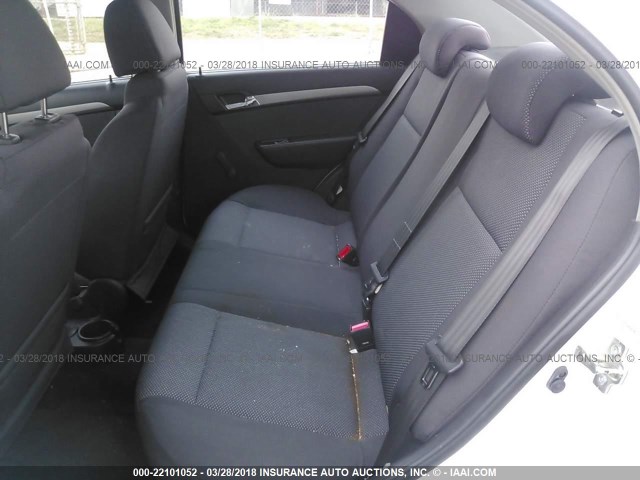 KL1TD56E99B660905 - 2009 CHEVROLET AVEO LS/LT 白色 照片 8