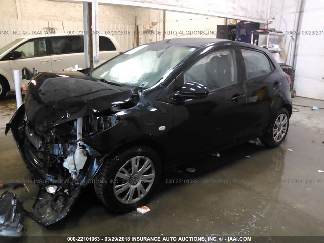 JM1DE1KY0E0180437 - 2014 MAZDA MAZDA2 SPORT BLACK photo 2