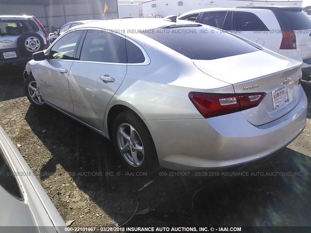 1G1ZB5ST0JF171683 - 2018 CHEVROLET MALIBU LS SILVER photo 3