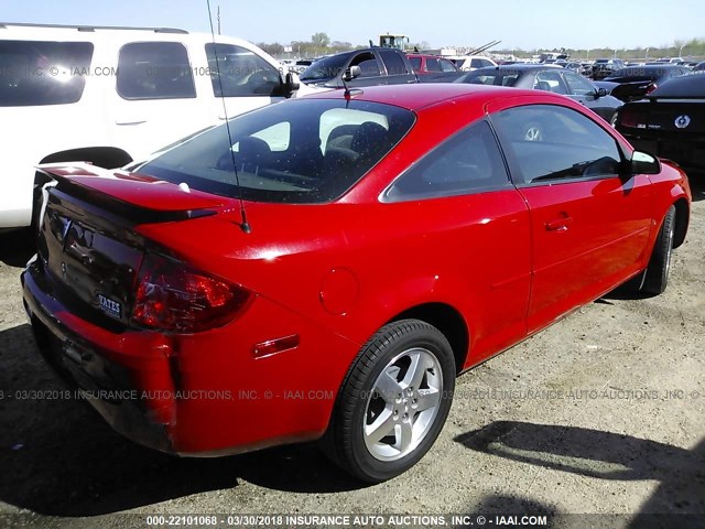 1G2AS18H997183485 - 2009 PONTIAC G5 RED photo 4