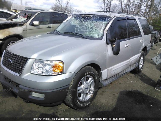 1FMPU16W74LA79509 - 2004 FORD EXPEDITION XLT GRAY photo 2