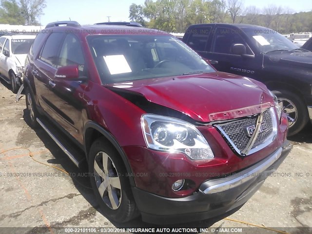 1GKER33D09J128634 - 2009 GMC ACADIA SLT-2 RED photo 1