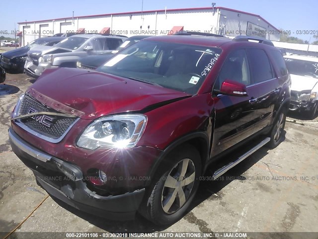 1GKER33D09J128634 - 2009 GMC ACADIA SLT-2 RED photo 2