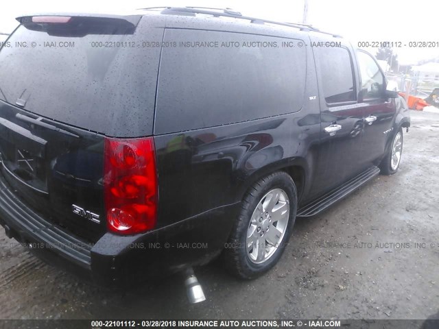 1GKFK16368R265710 - 2008 GMC YUKON XL K1500 BLACK photo 4