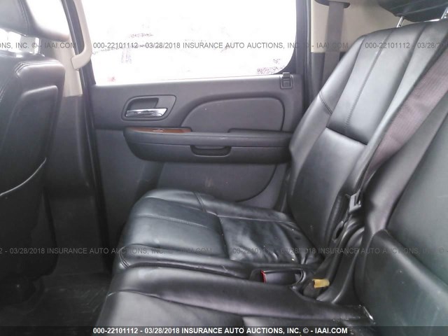 1GKFK16368R265710 - 2008 GMC YUKON XL K1500 BLACK photo 8