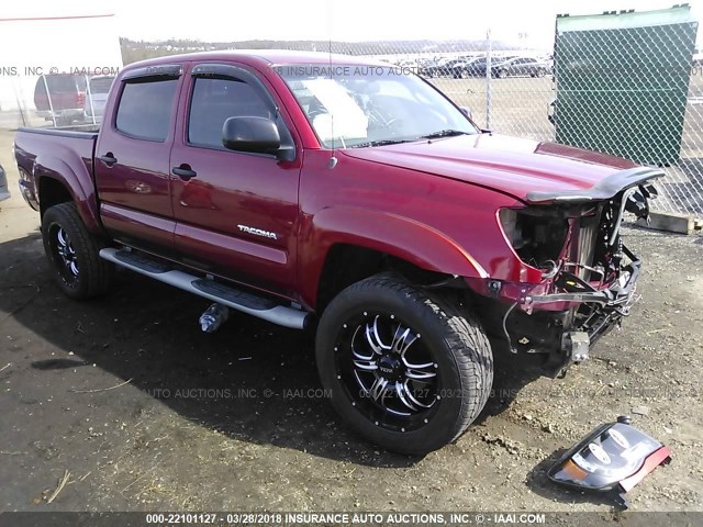 5TELU42N65Z116313 - 2005 TOYOTA TACOMA DOUBLE CAB 红色 照片 1