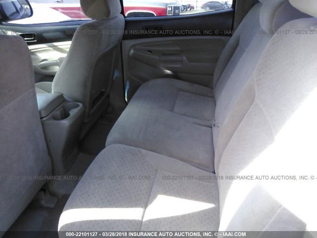 5TELU42N65Z116313 - 2005 TOYOTA TACOMA DOUBLE CAB 红色 照片 8