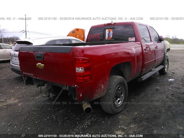 1GCHK23658F125819 - 2008 CHEVROLET SILVERADO K2500 HEAVY DUTY RED photo 4