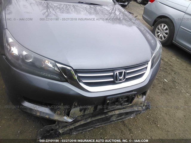 1HGCR2F80DA090621 - 2013 HONDA ACCORD EXL GRAY photo 6