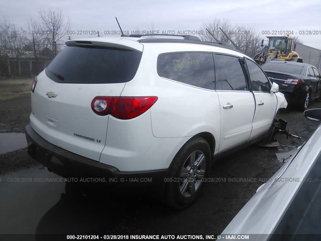 1GNLVFED9AJ249123 - 2010 CHEVROLET TRAVERSE LT WHITE photo 4