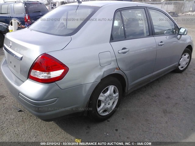 3N1BC1AP5BL481079 - 2011 NISSAN VERSA S/SL SILVER photo 4