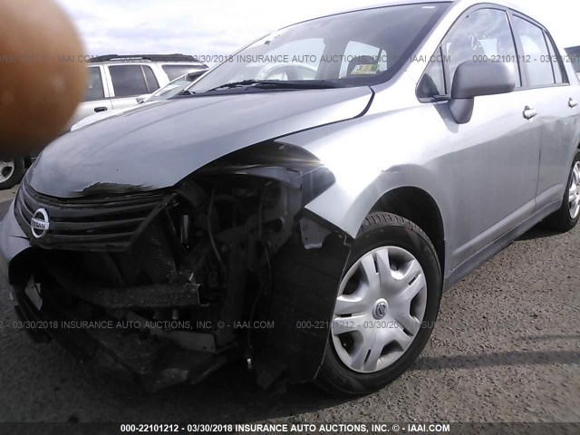 3N1BC1AP5BL481079 - 2011 NISSAN VERSA S/SL SILVER photo 6