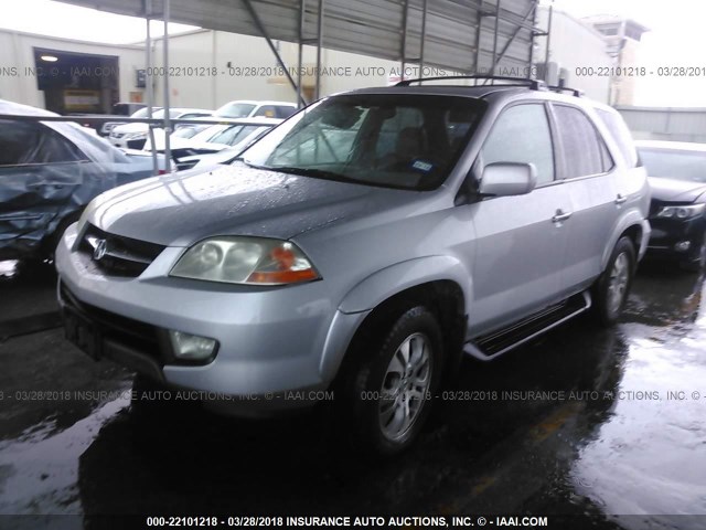 2HNYD18913H515048 - 2003 ACURA MDX TOURING SILVER photo 2