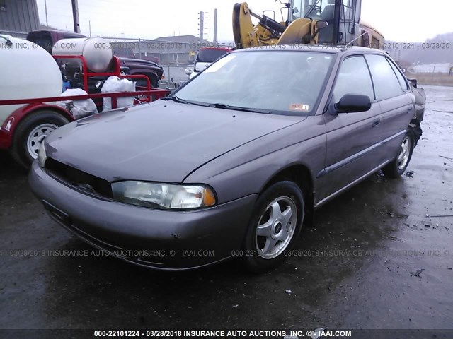 4S3BD6353S6233913 - 1995 SUBARU LEGACY L BROWN photo 2