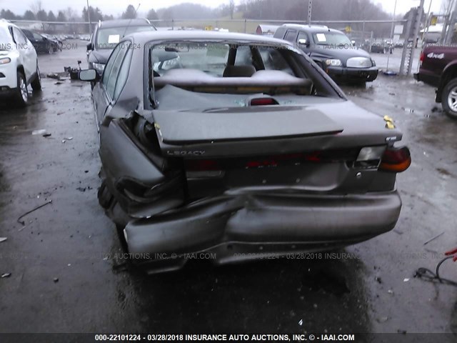 4S3BD6353S6233913 - 1995 SUBARU LEGACY L BROWN photo 6