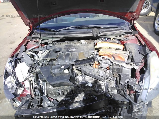 1N4CL21E29C114061 - 2009 NISSAN ALTIMA HYBRID RED photo 10