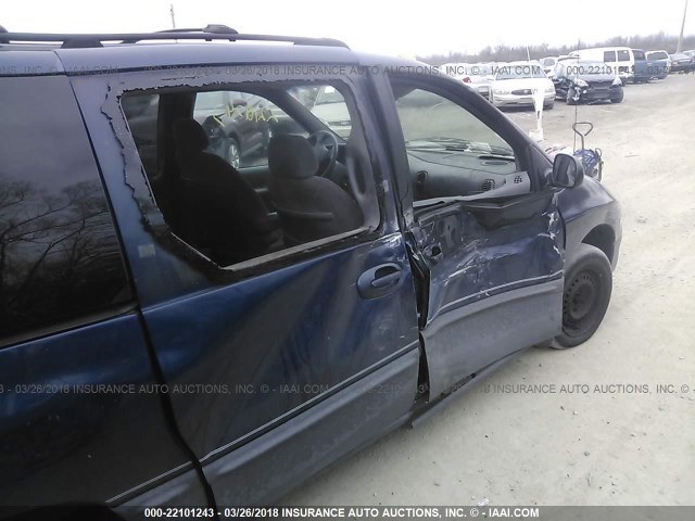 1B4GP54G8YB603967 - 2000 DODGE GRAND CARAVAN LE BLUE photo 6