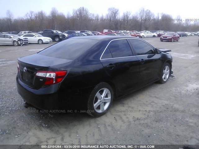 4T1BF1FK0DU243873 - 2013 TOYOTA CAMRY L/SE/LE/XLE 黑色 照片 4