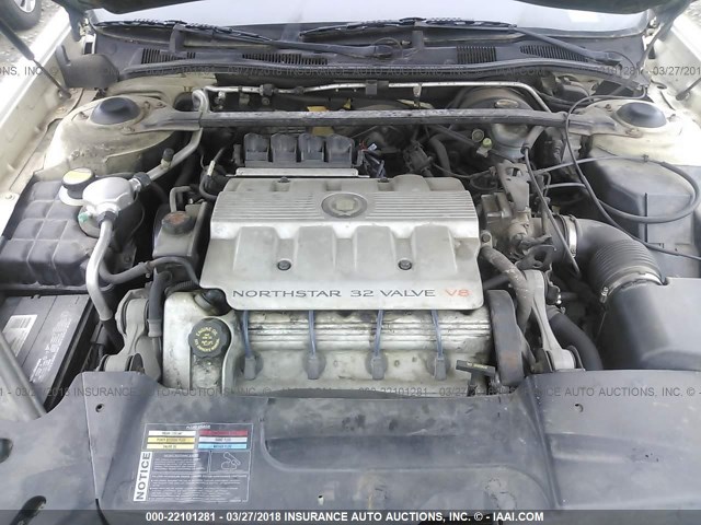 1G6KD54Y2XU789008 - 1999 CADILLAC DEVILLE WHITE photo 10