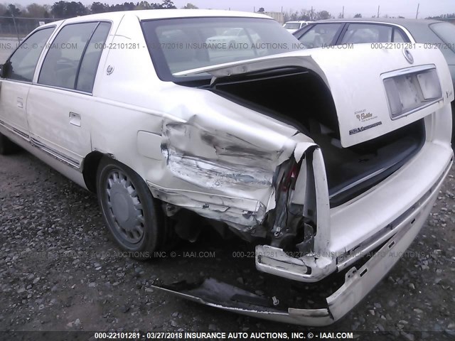 1G6KD54Y2XU789008 - 1999 CADILLAC DEVILLE WHITE photo 6