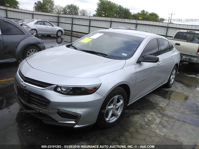 1G1ZB5ST4GF284223 - 2016 CHEVROLET MALIBU LS SILVER photo 2