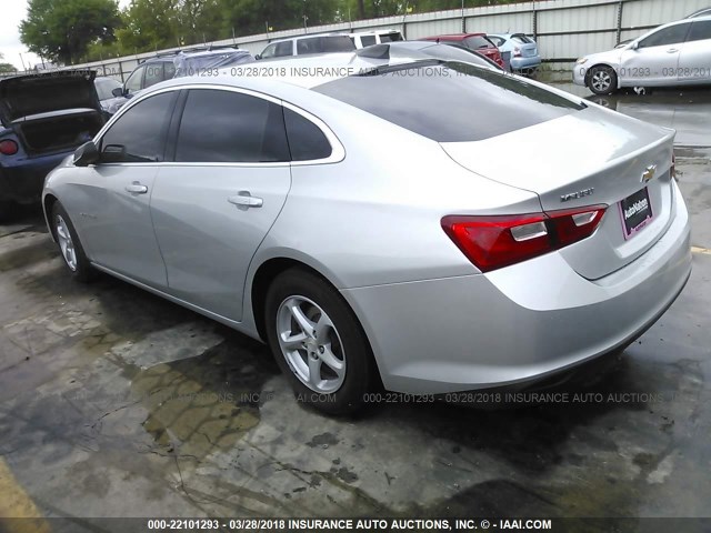 1G1ZB5ST4GF284223 - 2016 CHEVROLET MALIBU LS SILVER photo 3