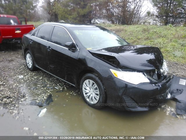 4T1BF1FKXCU045185 - 2012 TOYOTA CAMRY SE/LE/XLE BLACK photo 1