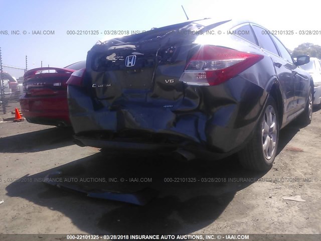 5J6TF2H59CL001118 - 2012 HONDA CROSSTOUR EXL ნაცრისფერი ფოტო 6