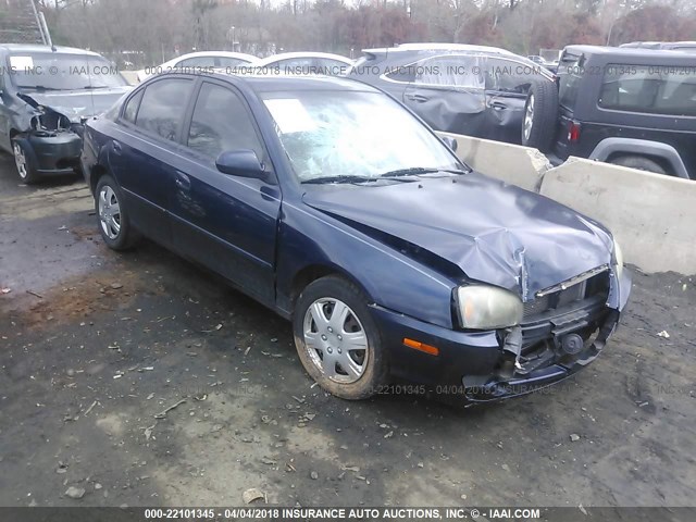 KMHDN46D65U023573 - 2005 HYUNDAI ELANTRA GLS/GT BLUE photo 1