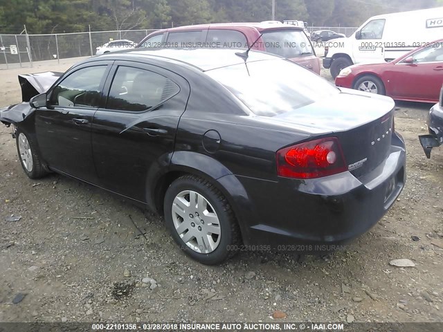 1B3BD4FB3BN590733 - 2011 DODGE AVENGER EXPRESS 黑色 照片 3